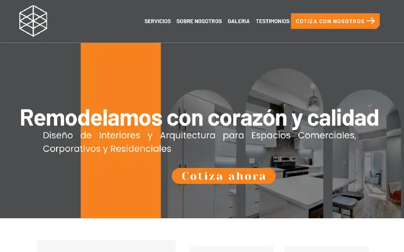 Landing page de IngCore Remodelaciones